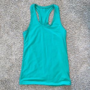 Athleta Racerback Tank Blue Green Size Medium